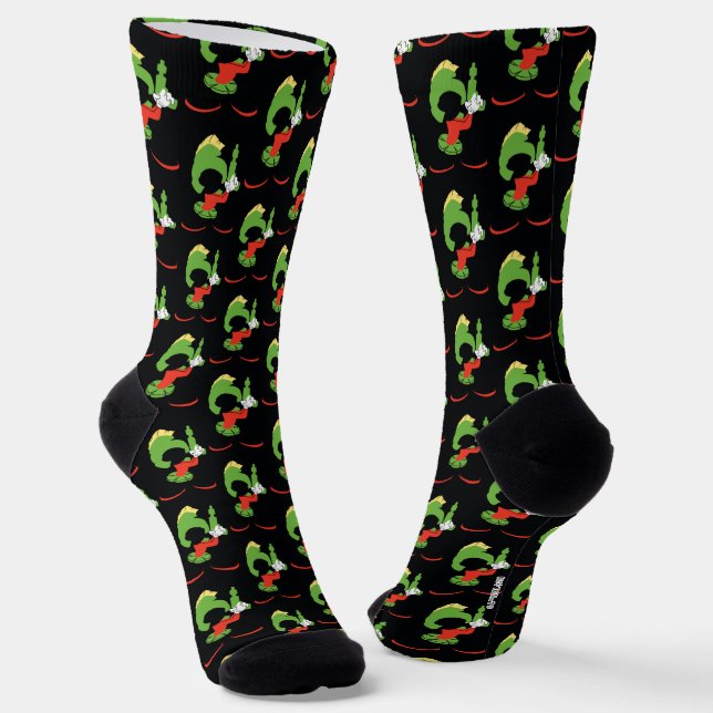 MARVIN DIE MARTIAN™-Silhouette mit Raygun Socken (Gewinkelt)
