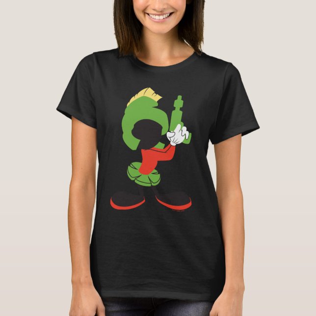 MARVIN DIE MARTIAN™-Silhouette mit Raygun T-Shirt (Vorderseite)