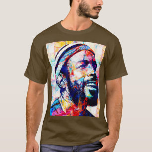 Marvin Gaye Abstrakte Gemälde Pillow T-Shirt