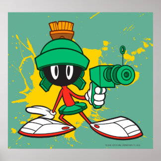Marvin mit Gun Poster