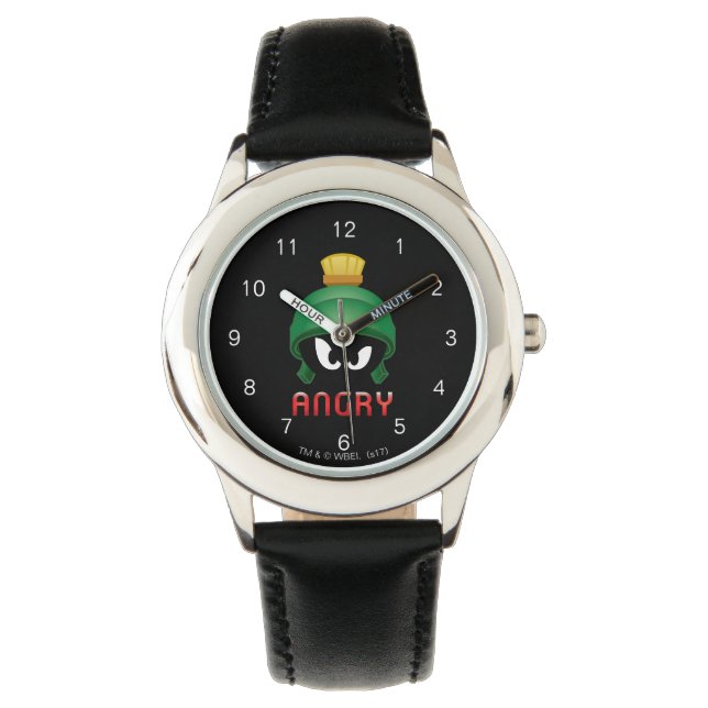 MARVIN THE MARTIAN™ Angry Emoji Armbanduhr (Vorderseite)