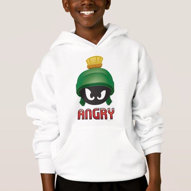 MARVIN THE MARTIAN™ Angry Emoji Hoodie (Vorderseite)