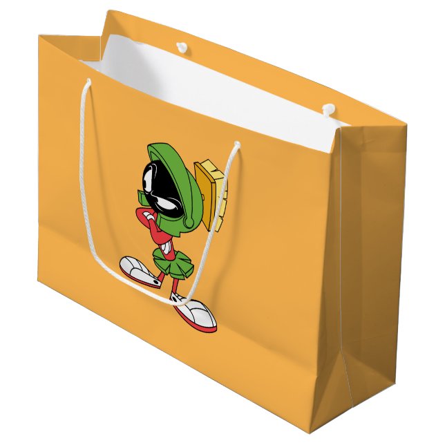 MARVIN THE MARTIAN™ Annoe Große Geschenktüte (Vorderseite Schrägansicht)