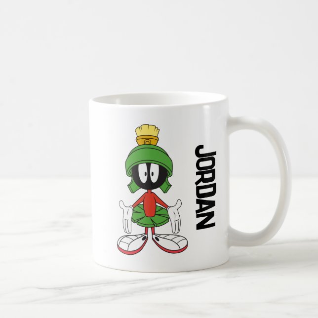 MARVIN THE MARTIAN™ Arms Open | Füge Deinen Namen  Kaffeetasse (Rechts)