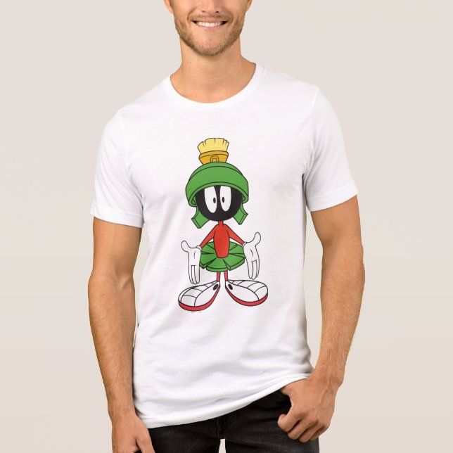 MARVIN THE MARTIAN™ Arms Open Tri-Blend Shirt (Vorderseite)