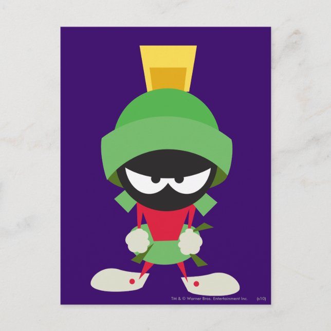 MARVIN THE MARTIAN™ bereit zum Angriff Postkarte (Vorderseite)