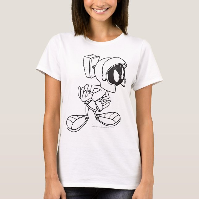 MARVIN THE MARTIAN™ Blickweg T-Shirt (Vorderseite)