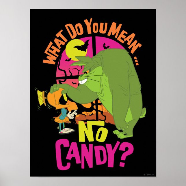 MARVIN THE MARTIAN™ & BUGS BUNNY™ "No Candy" Poster (Vorne)