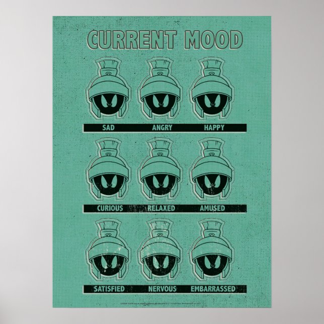 MARVIN THE MARTIAN™ Current Stimmung Chart Poster (Vorne)