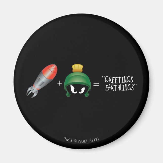 MARVIN THE MARTIAN™ Emoji Equation Magnet (Vorne)