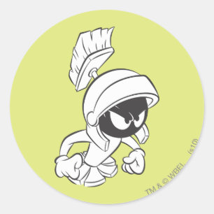 MARVIN THE MARTIAN™ Expressive 2 Runder Aufkleber