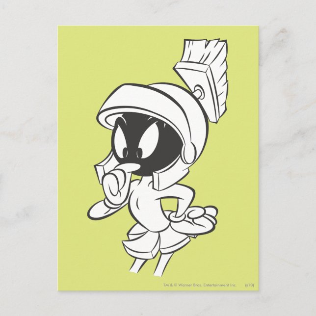 MARVIN THE MARTIAN™ expressive Postkarte (Vorderseite)