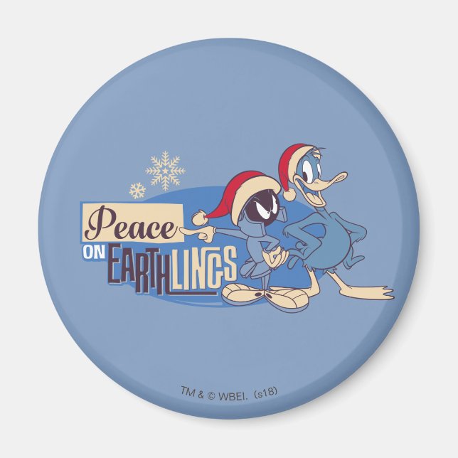 MARVIN THE MARTIAN™ - Frieden auf den Erdlingen Magnet (Vorne)