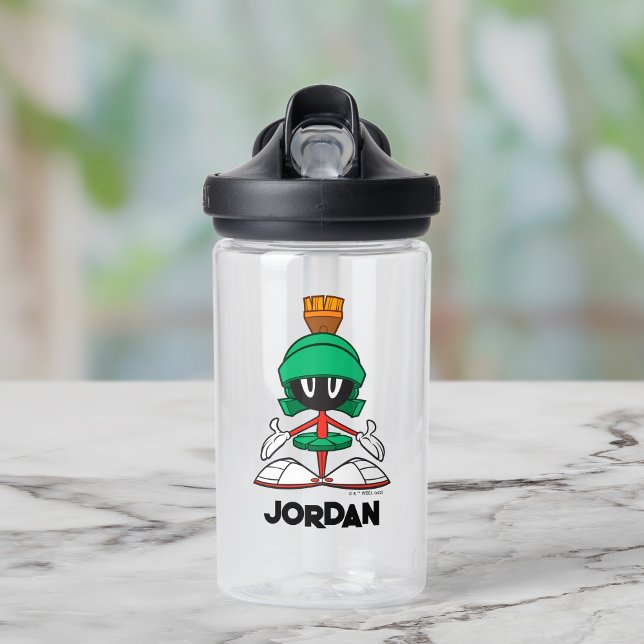 MARVIN THE MARTIAN™ Front | Name hinzufügen Trinkflasche (Von Creator hochgeladen)