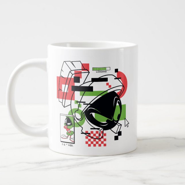 MARVIN THE MARTIAN™ Glitch Jumbo-Tasse (Links)
