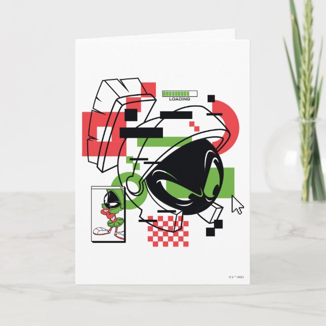 MARVIN THE MARTIAN™ Glitch Karte (Vorderseite)