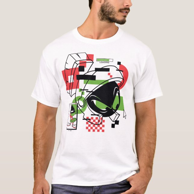 MARVIN THE MARTIAN™ Glitch T-Shirt (Vorderseite)