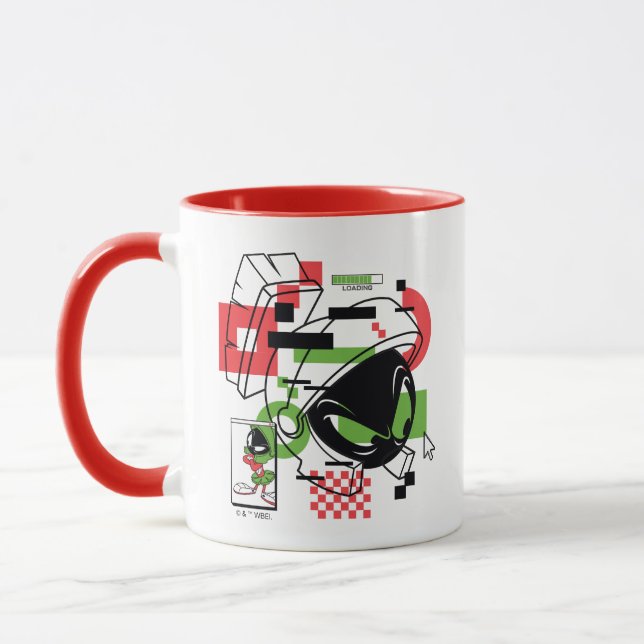 MARVIN THE MARTIAN™ Glitch Tasse (Links)