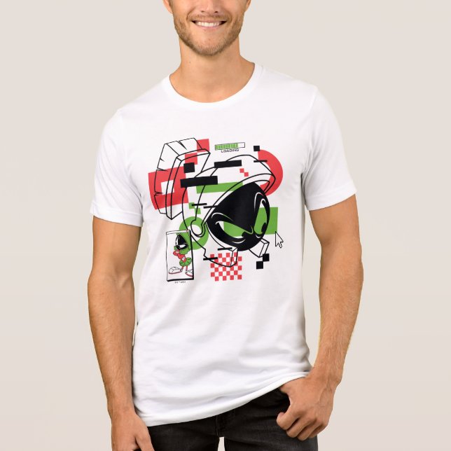 MARVIN THE MARTIAN™ Glitch Tri-Blend Shirt (Vorderseite)