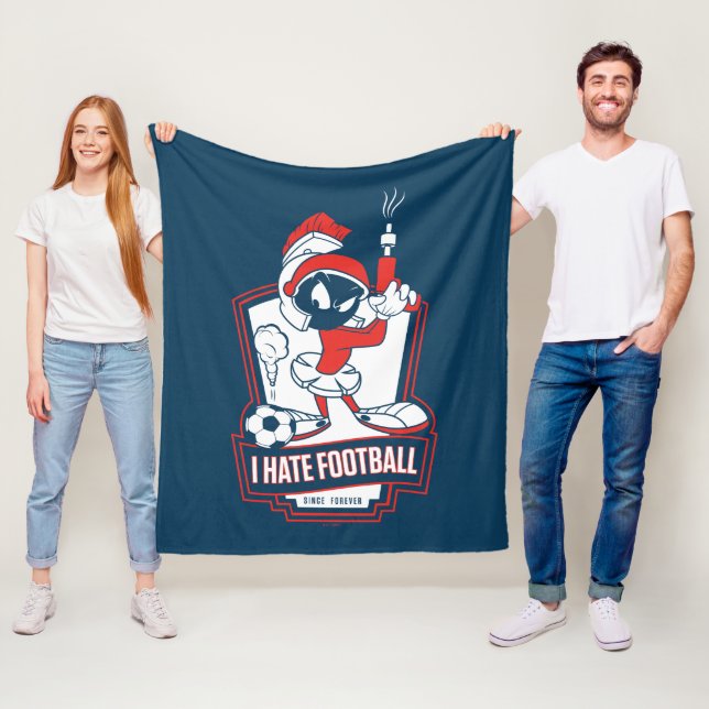MARVIN THE MARTIAN™ "I Hate Football" Graphic Fleecedecke (Beispiel)