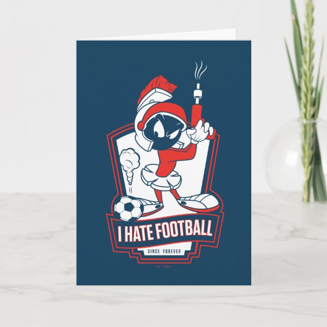 MARVIN THE MARTIAN™ "I Hate Football" Graphic Karte (Vorderseite)