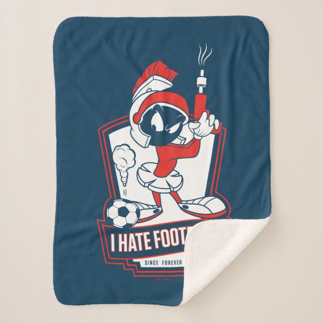 MARVIN THE MARTIAN™ "I Hate Football" Graphic Sherpadecke (Vorderseite)