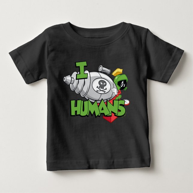 MARVIN THE MARTIAN™ I Laser Humans Baby T-shirt (Vorderseite)