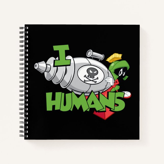 MARVIN THE MARTIAN™ I Laser Humans Notizbuch (Vorderseite)