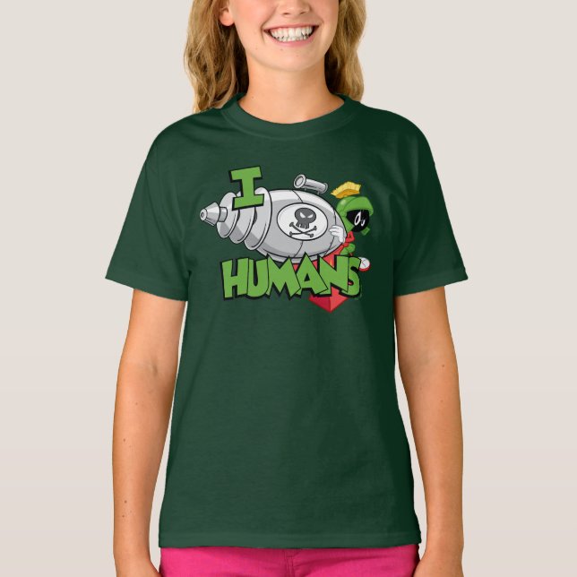 MARVIN THE MARTIAN™ I Laser Humans T-Shirt (Vorderseite)
