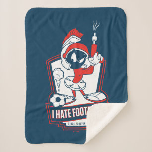 MARVIN THE MARTIAN™ "Ich hasse Fußball" Grafik Sherpadecke