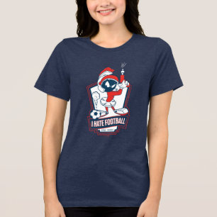 MARVIN THE MARTIAN™ "Ich hasse Fußball" Grafik Tri-Blend Shirt