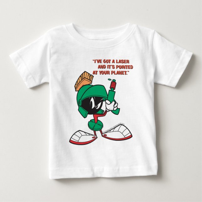 MARVIN THE MARTIAN™ mit Laser nach oben Baby T-shirt (Vorderseite)