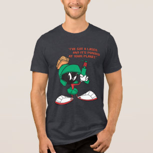 MARVIN THE MARTIAN™ mit Laser nach oben Tri-Blend Shirt