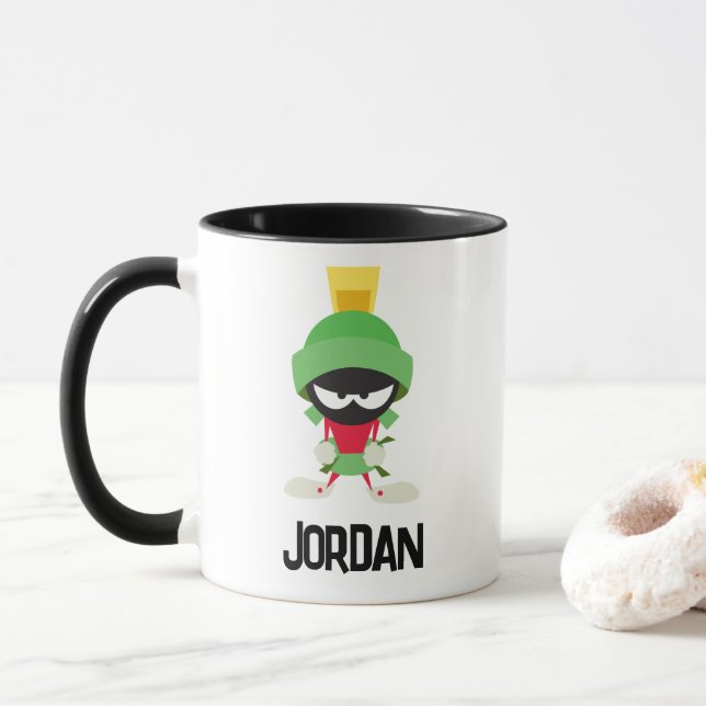 MARVIN THE MARTIAN™ | Name hinzufügen Tasse (Mit Donut)
