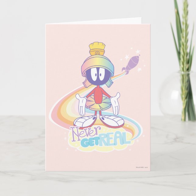 MARVIN THE MARTIAN™ NIE real Feiertagskarte (Vorderseite)