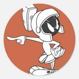 MARVIN THE MARTIAN™ Point Runder Aufkleber