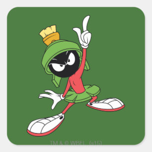 MARVIN THE MARTIAN™ Proclamation Quadratischer Aufkleber