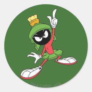 MARVIN THE MARTIAN™ Proclamation Runder Aufkleber