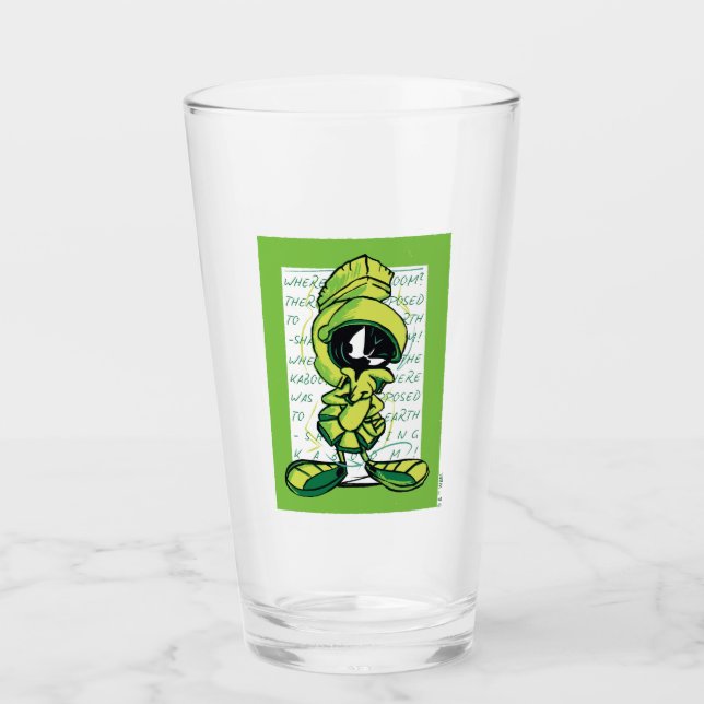 MARVIN THE MARTIAN™ Quote Sketch Glas (Vorderseite)