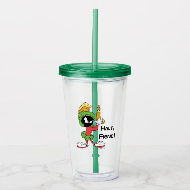 MARVIN THE MARTIAN™ Ready with Laser Acryltrinkbecher (Vorderseite)