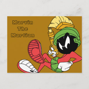 MARVIN THE MARTIAN™ Reclining with Laser Postkarte