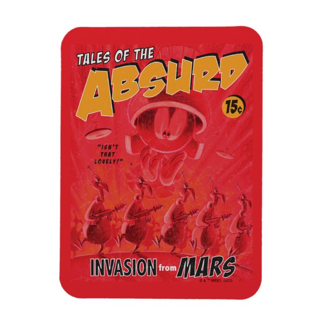 MARVIN THE MARTIAN™ Retro Invasion aus Mars Comic Magnet (Vertikal)