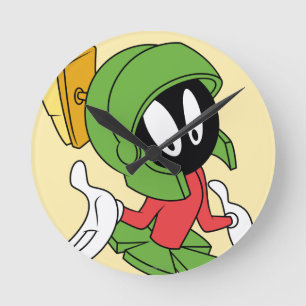 MARVIN THE MARTIAN™ Shrug Runde Wanduhr