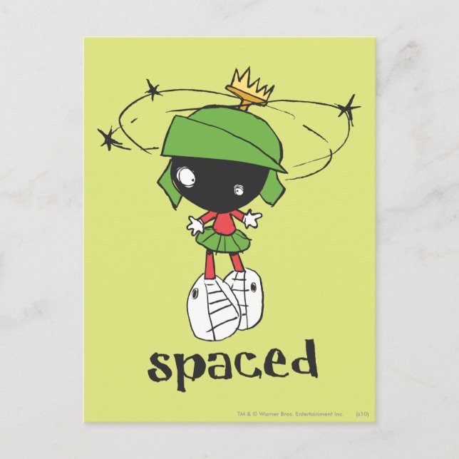MARVIN THE MARTIAN™ Spaced Postkarte (Vorderseite)