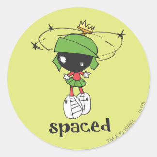 MARVIN THE MARTIAN™ Spaced Runder Aufkleber