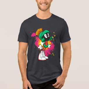 MARVIN THE MARTIAN™ Stehend auf Heelsen Tri-Blend Shirt
