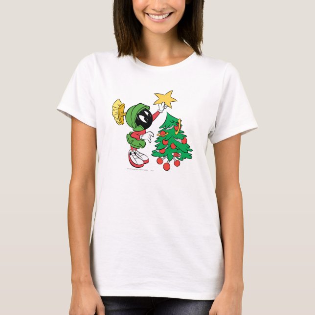 MARVIN THE MARTIAN™ Stern auf Baum T-Shirt (Vorderseite)