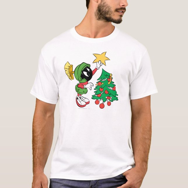 MARVIN THE MARTIAN™ Stern auf Baum T-Shirt (Vorderseite)