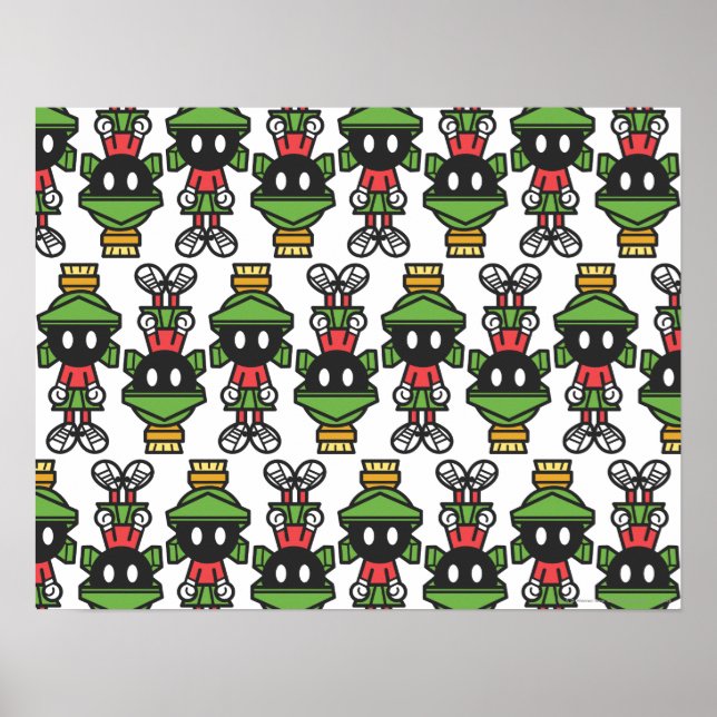 MARVIN THE MARTIAN™ Tiling Muster Poster (Vorne)