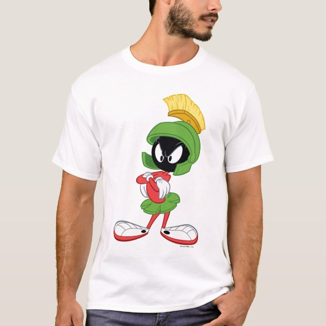 MARVIN THE MARTIAN™| Überkreuzte Waffen T-Shirt (Vorderseite)